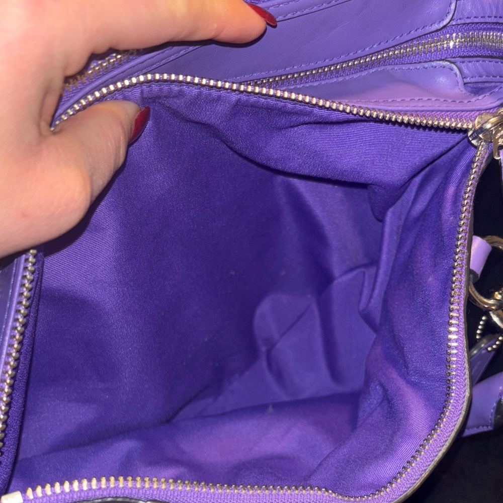 Coach Vibrant Purple Satchel Bag - Picture 8 of 16